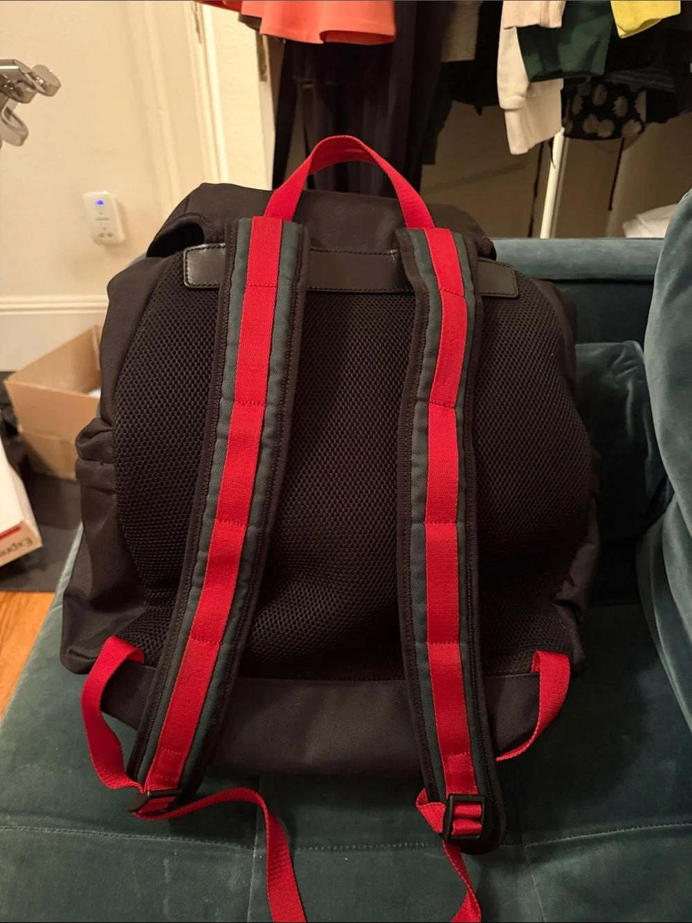 ✨ Gucci Techpack Techno Canvas Backpack Black with Original Dustbag✨